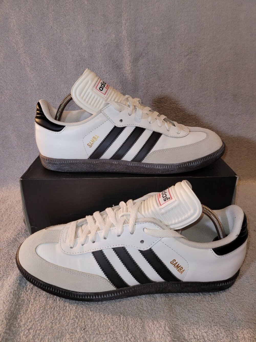 Adidas Samba Classic White/Black Gum Sole 772109 Men's Size 10 Sneakers (#2241)